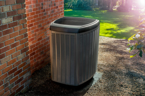 An AC unit outside a Northglenn home